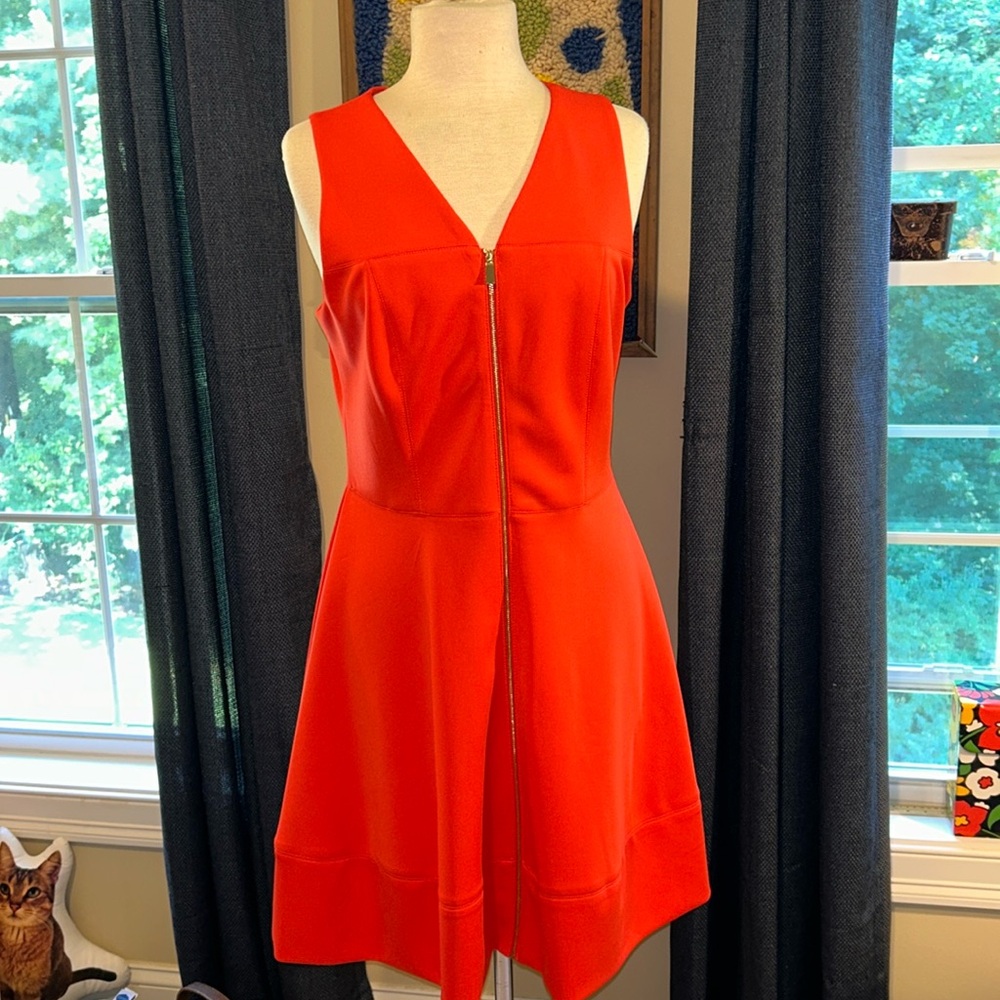VINCE CAMUTO zip front sleeveless dress sz12